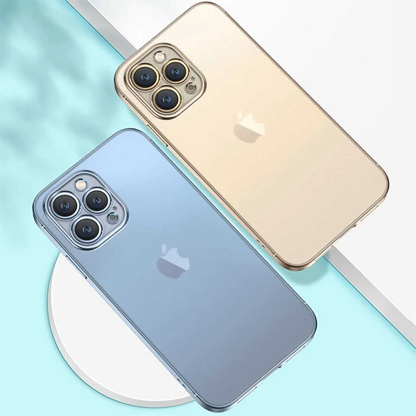 iPhone 13 Pro Max Renkli Kenar Şeffaf Kılıf Kamera Korumalı Silikon Kılıf 4 iPhone 13 Pro Max Renkli Kenar Şeffaf Kılıf Kamera Korumalı Silikon Kılıf - Görsel 4
