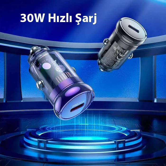 HOCO Z53 Sight Single PD30W Type-C Girişli Araç Çakmaklık Hızlı Şarj Aleti-(5775) 2 HOCO Z53 Sight Single PD30W Type-C Girişli Araç Çakmaklık Hızlı Şarj Aleti-(5775) - Görsel 2