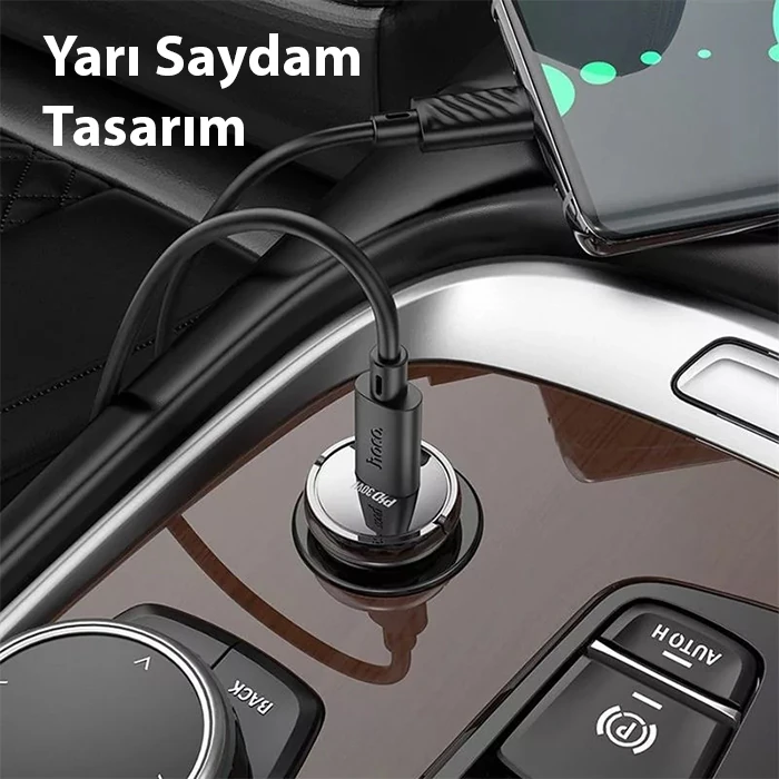 HOCO Z53 Sight Single PD30W Type-C Girişli Araç Çakmaklık Hızlı Şarj Aleti-(5775) 3 HOCO Z53 Sight Single PD30W Type-C Girişli Araç Çakmaklık Hızlı Şarj Aleti-(5775) - Görsel 3