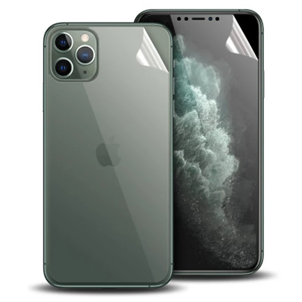 İPhone 11 Pro Max 6.7 Film Ön Arka Full Koruyucu Membran Nano Hidrojel Koruyucu Set 1 İPhone 11 Pro Max 6.7 Film Ön Arka Full Koruyucu Membran Nano Hidrojel Koruyucu Set