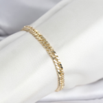 CM 14K Gold Renk Kalın Zincir Model Kadın Bileklik 5886