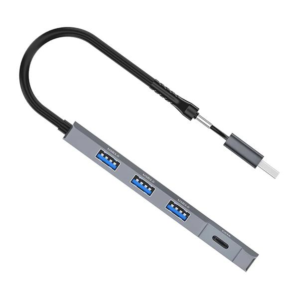 ALLY ADS-309D 4 Portlu USB+Type-C USB 3.0 Çoklayıcı Data HUB Adaptör 2 ALLY ADS-309D 4 Portlu USB+Type-C USB 3.0 Çoklayıcı Data HUB Adaptör - Görsel 2