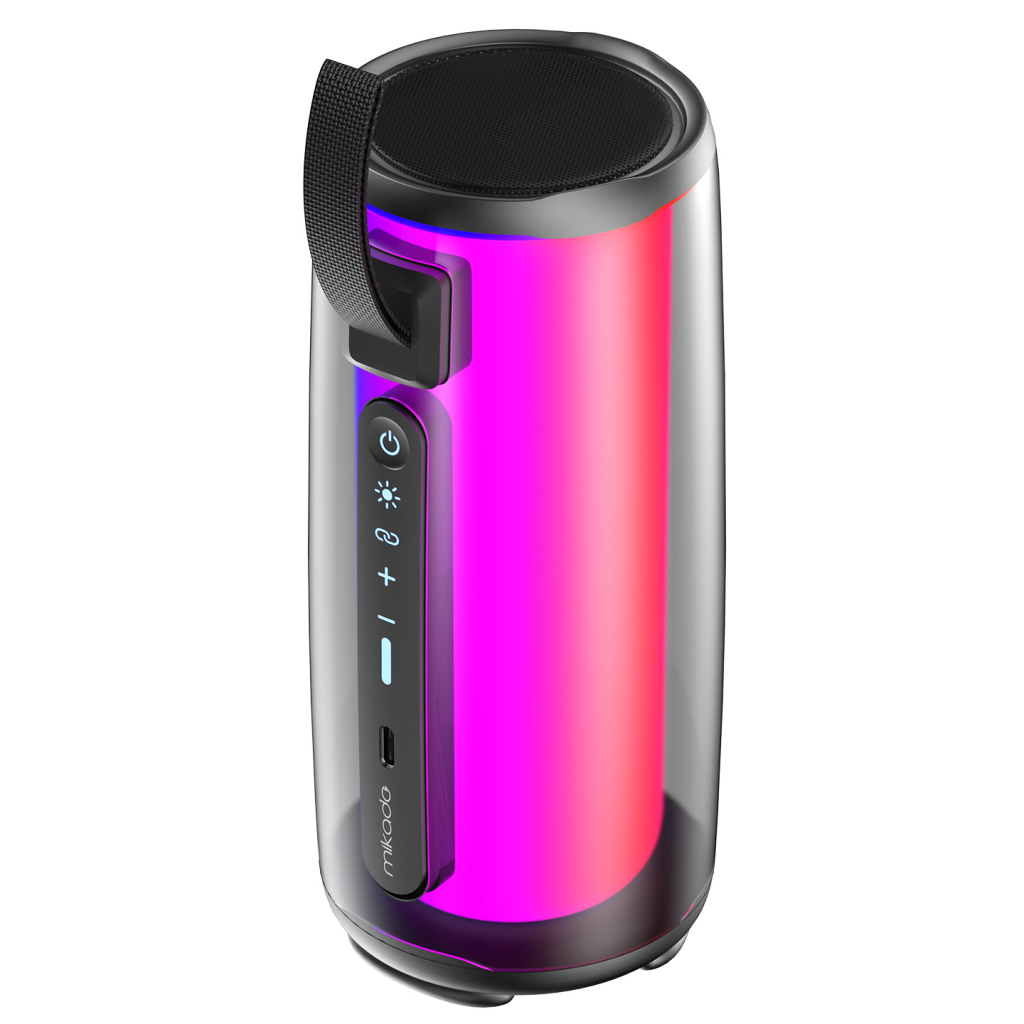 MIKADO MD-17BT CAPELLA, 10W, Taşınabilir, USB/AUX/BT/TF, RGB Işıklı, Transparan, 1800mAh, Mikrofon, Karaoke, Bluetooth Speaker,(1923) 3 MIKADO MD-17BT CAPELLA, 10W, Taşınabilir, USB/AUX/BT/TF, RGB Işıklı, Transparan, 1800mAh, Mikrofon, Karaoke, Bluetooth Speaker,(1923) - Görsel 3