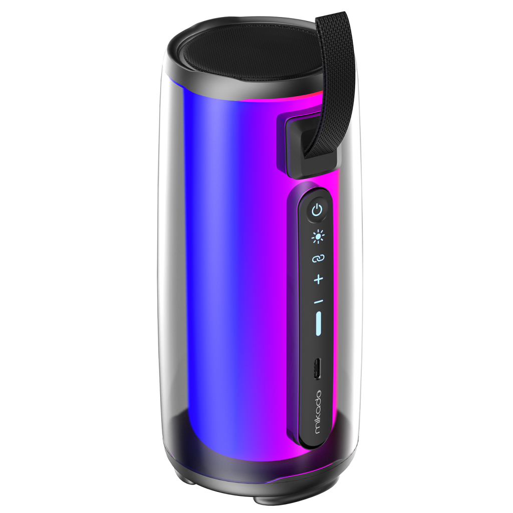 MIKADO MD-17BT CAPELLA, 10W, Taşınabilir, USB/AUX/BT/TF, RGB Işıklı, Transparan, 1800mAh, Mikrofon, Karaoke, Bluetooth Speaker,(1923) 4 MIKADO MD-17BT CAPELLA, 10W, Taşınabilir, USB/AUX/BT/TF, RGB Işıklı, Transparan, 1800mAh, Mikrofon, Karaoke, Bluetooth Speaker,(1923) - Görsel 4