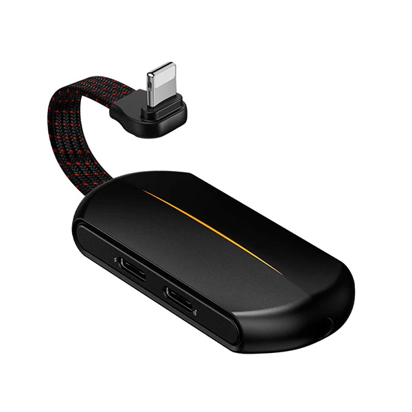 Baseus L47 3in1 2X iPhone Lightning başlık Ve 3.5mm Kulaklık Çıkışlı Şarj Adaptörü 2 Baseus L47 3in1 2X iPhone Lightning başlık Ve 3.5mm Kulaklık Çıkışlı Şarj Adaptörü - Görsel 2