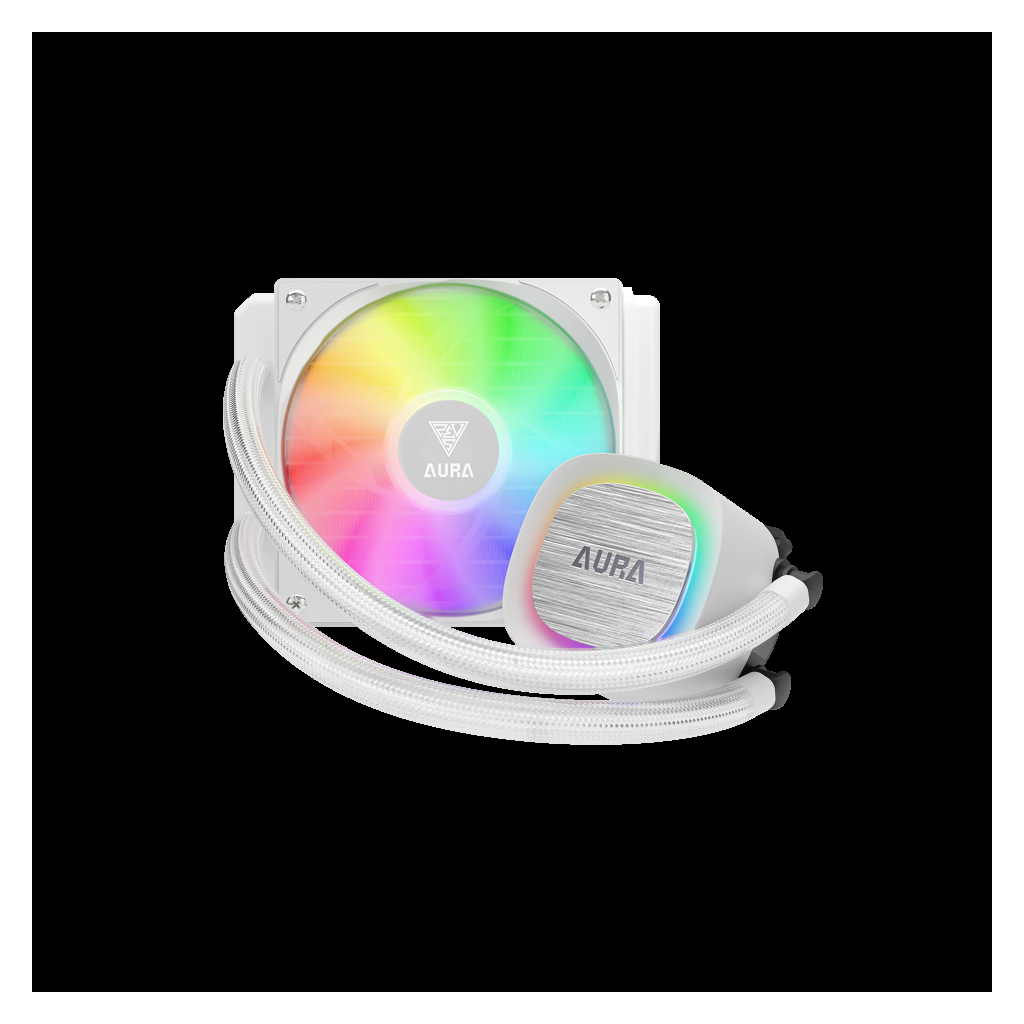 GAMDIAS AURA GL120 V2 WH, White Edition, 120mm, RGB, 1 Fanlı, CPU Sıvı Soğutma(1923) 3 GAMDIAS AURA GL120 V2 WH, White Edition, 120mm, RGB, 1 Fanlı, CPU Sıvı Soğutma(1923) - Görsel 3