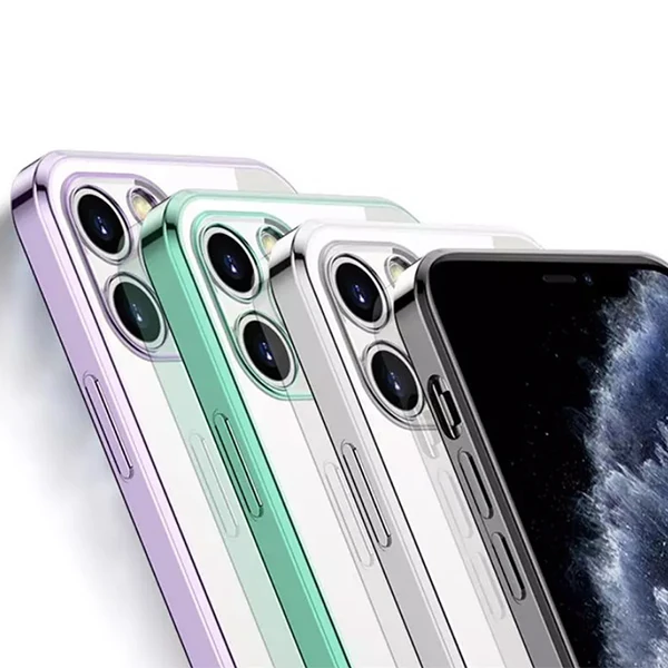 ALLY İPhone 12 Pro 6.1 Metal Görünümlü Darbeye Dayanıklı Silikon Kılıf 3 ALLY İPhone 12 Pro 6.1 Metal Görünümlü Darbeye Dayanıklı Silikon Kılıf - Görsel 3
