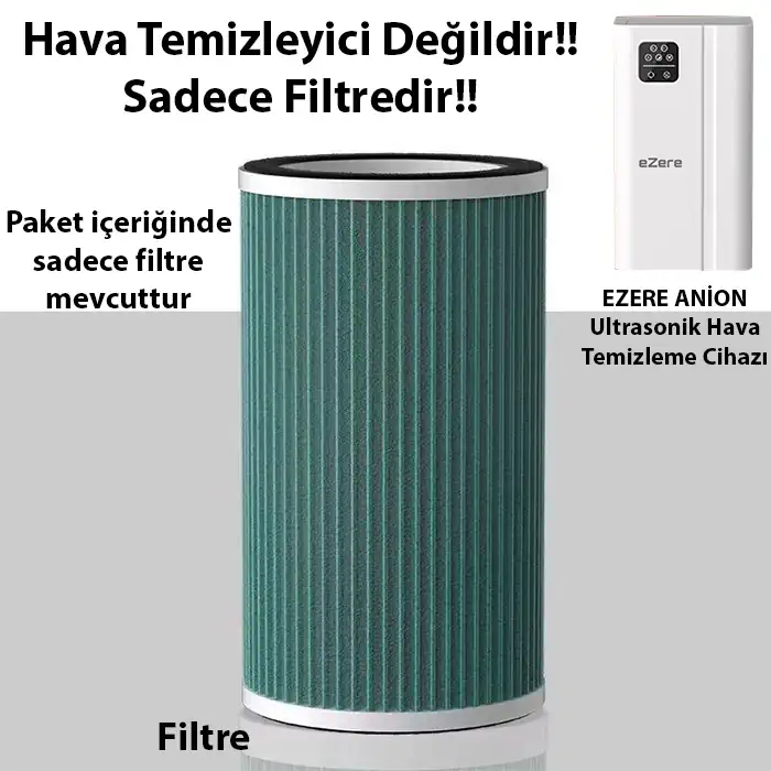 EZERE ANİON Ultrasonik Hava Temizleyici için Yedek Filtre-(5775) 2 EZERE ANİON Ultrasonik Hava Temizleyici için Yedek Filtre-(5775) - Görsel 2