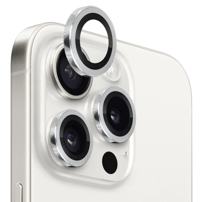 ALLY iPhone 15 Pro/15 Pro Max Kamera Lens Koruma Camı 2 ALLY iPhone 15 Pro/15 Pro Max Kamera Lens Koruma Camı - Görsel 2