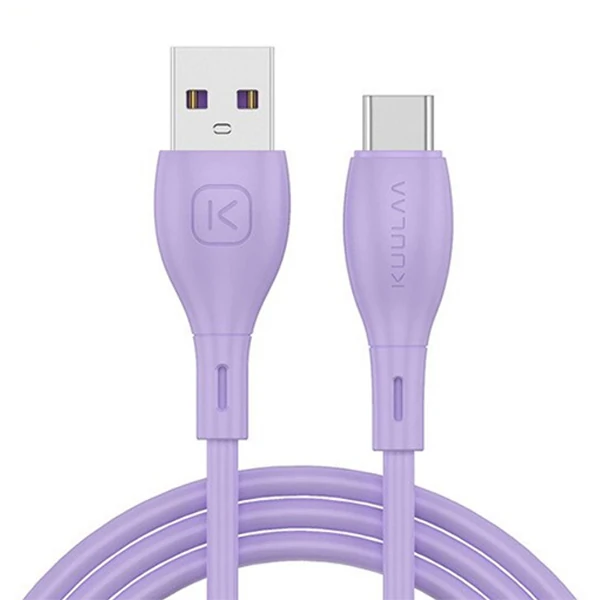KUULAA Liquid Silicone USB Type C QC3.0 Hızlı Şarj Kablosu 1metre 2 KUULAA Liquid Silicone USB Type C QC3.0 Hızlı Şarj Kablosu 1metre - Görsel 2