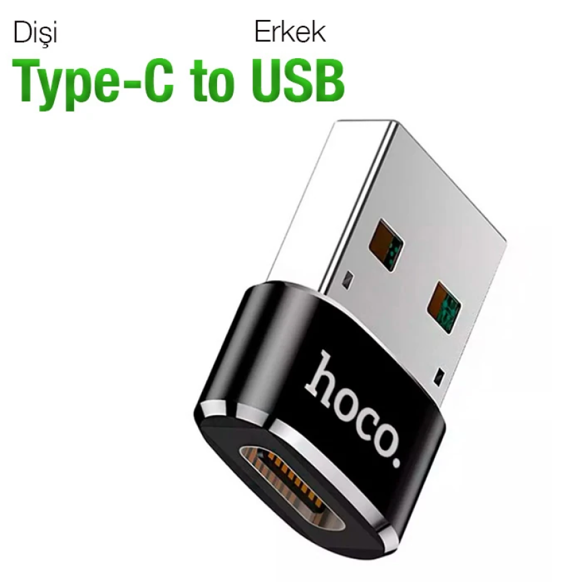 HOCO UA6 Erkek USB to Dişi Type-C Dönüştürücü Çevirici Adaptör-(5775) 4 HOCO UA6 Erkek USB to Dişi Type-C Dönüştürücü Çevirici Adaptör-(5775) - Görsel 4