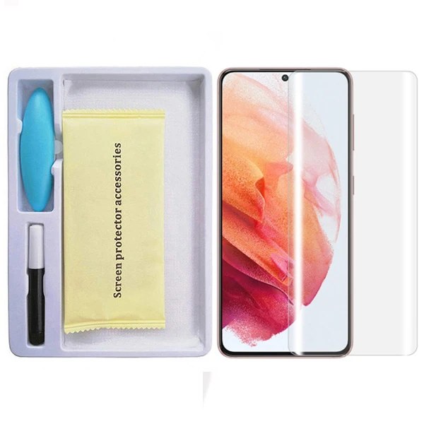 SM Galaxy S21 Full Uv Liquid+uv Işık 3DKırılmaz Cam Ekran Koruyucu-(5775) 1 SM Galaxy S21 Full Uv Liquid+uv Işık 3DKırılmaz Cam Ekran Koruyucu-(5775)
