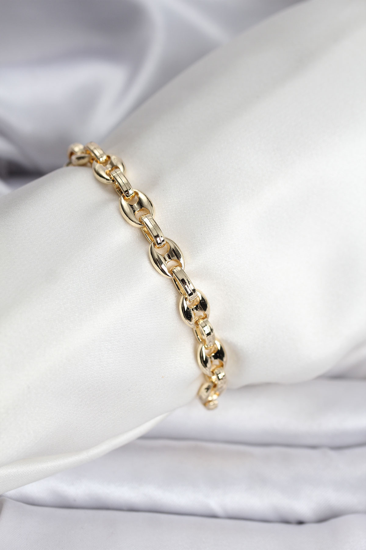 14K Gold Renk Kaplama Kahve Çekirdeği Model CM Kadın Bileklik 5886 1 14K Gold Renk Kaplama Kahve Çekirdeği Model CM Kadın Bileklik 5886