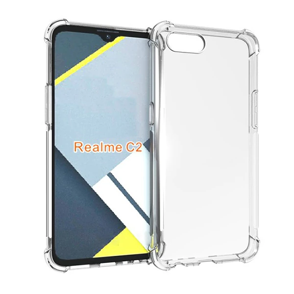 Oppo Realme C2 Anti-Drop Darbe Emici Silikon Kılıf 1 Oppo Realme C2 Anti-Drop Darbe Emici Silikon Kılıf