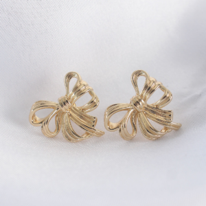 Haydiburaya 105 Pirinç Gold Renk Fiyonk Küpe 5886