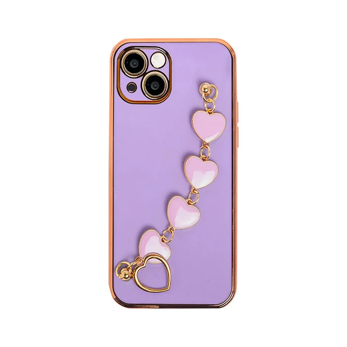 Ally iPhone 13 Mini 5.4inç Kılıf Kalp Bileklik Tutuculu Lüx Silikon Askılı Kılıf 2 Ally iPhone 13 Mini 5.4inç Kılıf Kalp Bileklik Tutuculu Lüx Silikon Askılı Kılıf - Görsel 2