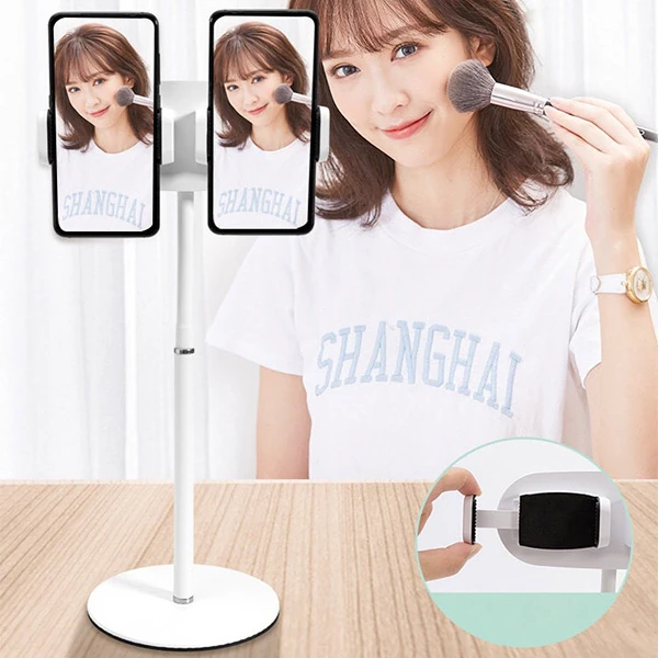 ALLY Masa Üstü 2 Telefon Tutucu Stand YoutuberCanlı Yayın Selfie TikTok Makeup 2 ALLY Masa Üstü 2 Telefon Tutucu Stand YoutuberCanlı Yayın Selfie TikTok Makeup - Görsel 2
