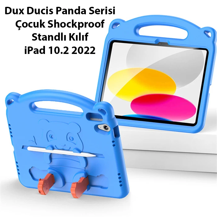 Dux Ducis iPad 10.2 2022 Kılıf Panda Serisi Çocuk Shockproof Standlı Kılıf-(5775) 4 Dux Ducis iPad 10.2 2022 Kılıf Panda Serisi Çocuk Shockproof Standlı Kılıf-(5775) - Görsel 4