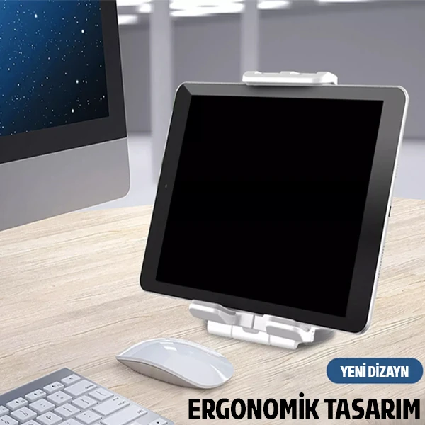 ALLY PB-47B Askılı Katlanabilen Çok İşlevli Tablet -Telefon Standı Tutucu 3 ALLY PB-47B Askılı Katlanabilen Çok İşlevli Tablet -Telefon Standı Tutucu - Görsel 3