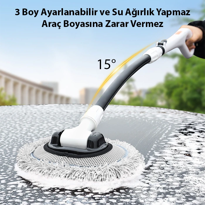 ALLY LS-443 Teleskopik Mikrofiber Araba Yıkama Fırçası Uzun Saplı Fırçası Oto Mopu-(5775) 3 ALLY LS-443 Teleskopik Mikrofiber Araba Yıkama Fırçası Uzun Saplı Fırçası Oto Mopu-(5775) - Görsel 3