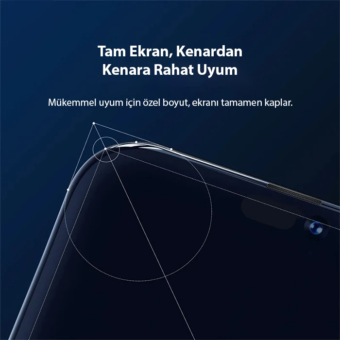 Baseus Crystal iPhone 15 Full Koruma Anti Mavi Işık Tempered Cam Ekran Koruyucu 2 Adet Set 3 Baseus Crystal iPhone 15 Full Koruma Anti Mavi Işık Tempered Cam Ekran Koruyucu 2 Adet Set - Görsel 3