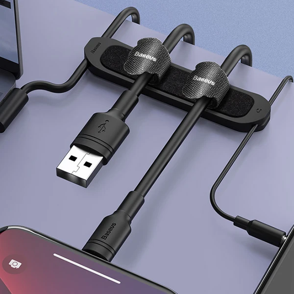 Baseus Cable Fixer Kit Kablo Organizatör Tutucu Ve Ayrıştıcı-(5775) 3 Baseus Cable Fixer Kit Kablo Organizatör Tutucu Ve Ayrıştıcı-(5775) - Görsel 3