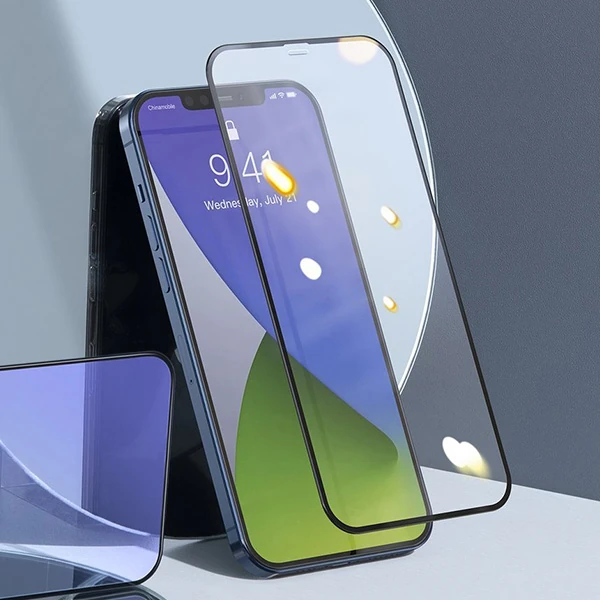 Baseus İPhone 12 Mini 5.4 0.3MM Full Anti Blue Light Tempered Cam Ekran Koruyucu 2Adet Set 3 Baseus İPhone 12 Mini 5.4 0.3MM Full Anti Blue Light Tempered Cam Ekran Koruyucu 2Adet Set - Görsel 3