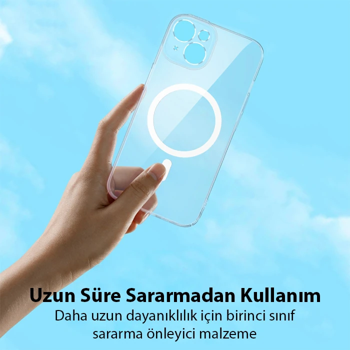 Baseus Crystal iPhone 14 Plus 6.7 Magsafe Silikon Kılıf + Tempered Ekran Koruyucu Set 2 Baseus Crystal iPhone 14 Plus 6.7 Magsafe Silikon Kılıf + Tempered Ekran Koruyucu Set - Görsel 2