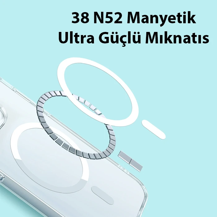 Baseus Crystal iPhone 14 Plus 6.7 Magsafe Silikon Kılıf + Tempered Ekran Koruyucu Set 4 Baseus Crystal iPhone 14 Plus 6.7 Magsafe Silikon Kılıf + Tempered Ekran Koruyucu Set - Görsel 4