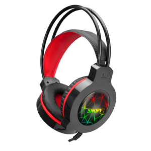 SNOPY SN-GX7, CRAZY, Kablolu, 3.5mm Jac, USB, Rainbow Aydınlatma, Gaming, Mikrofonlu, Kulaklık (Siyah)(1923)