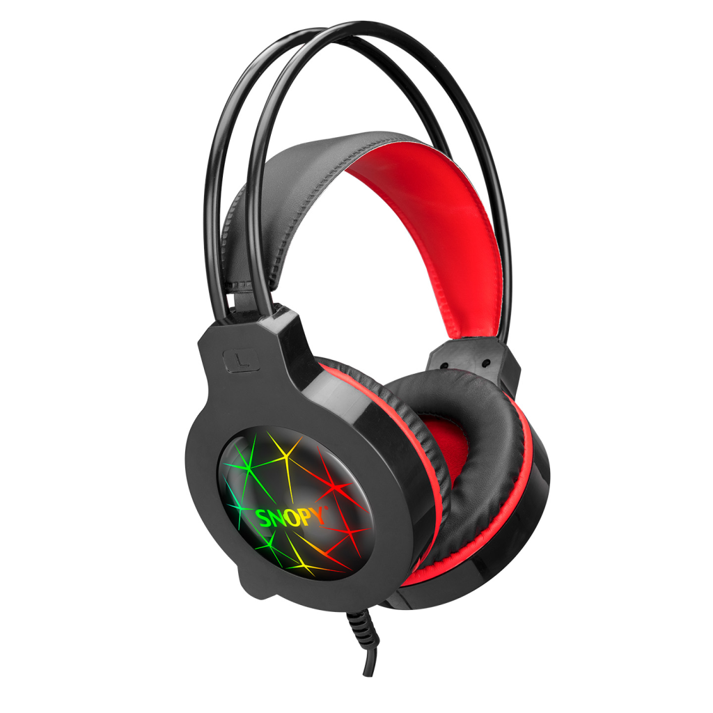 SNOPY SN-GX7, CRAZY, Kablolu, 3.5mm Jac, USB, Rainbow Aydınlatma, Gaming, Mikrofonlu, Kulaklık (Siyah)(1923) 2 SNOPY SN-GX7, CRAZY, Kablolu, 3.5mm Jac, USB, Rainbow Aydınlatma, Gaming, Mikrofonlu, Kulaklık (Siyah)(1923) - Görsel 2