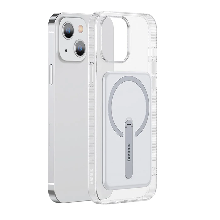 Baseus iPhone 13 6.1inç Manyetik Magsafe Standlı Silikon Kılıf 2 Baseus iPhone 13 6.1inç Manyetik Magsafe Standlı Silikon Kılıf - Görsel 2