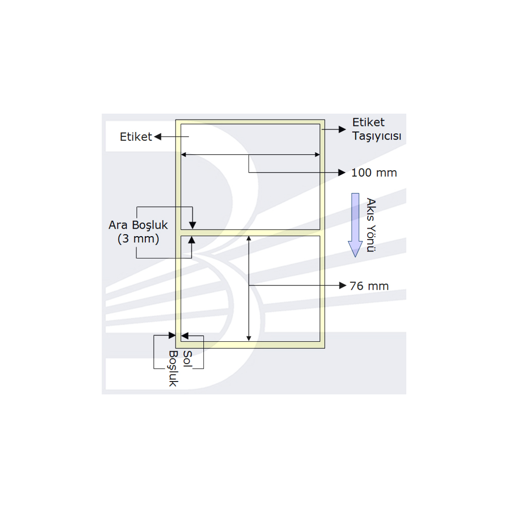 PG Etiket 100mmx76mm (Tek Kolonda 1li) , Toplam 570 ad (VELLUM)(1923) 2 PG Etiket 100mmx76mm (Tek Kolonda 1li) , Toplam 570 ad (VELLUM)(1923) - Görsel 2