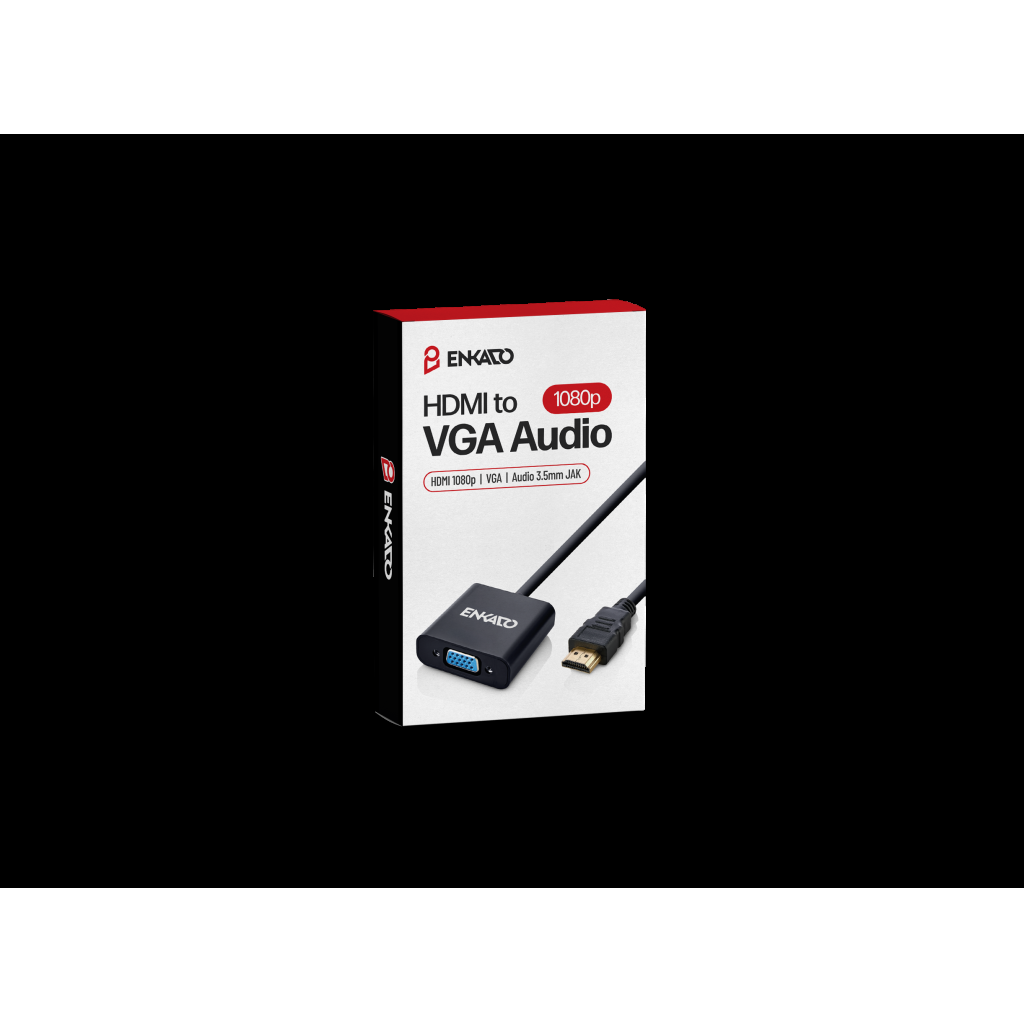 ENKADO EKD-HV10, HDMI To VGA Çevirici Adaptör(1923) 2 ENKADO EKD-HV10, HDMI To VGA Çevirici Adaptör(1923) - Görsel 2