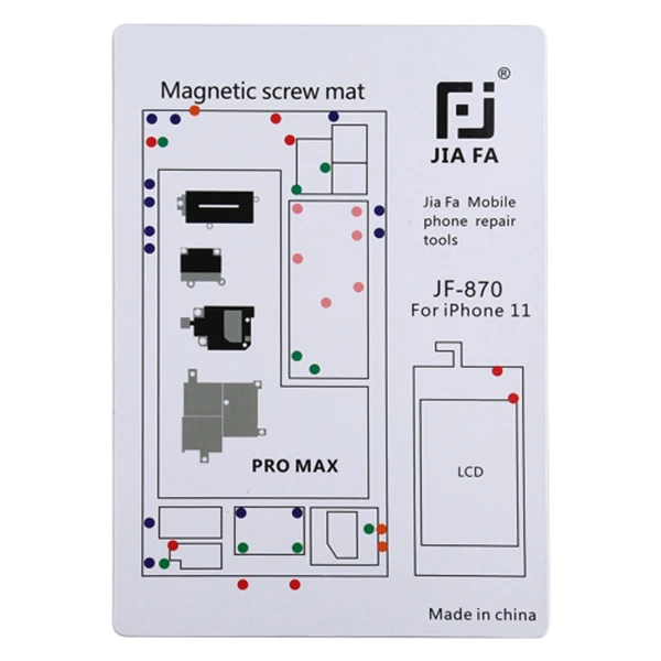JIAFA JF-870 iPhone 11 Pro Max Mıknatıslı Çalışma Hasırı Vida Gostergeli 1 JIAFA JF-870 iPhone 11 Pro Max Mıknatıslı Çalışma Hasırı Vida Gostergeli