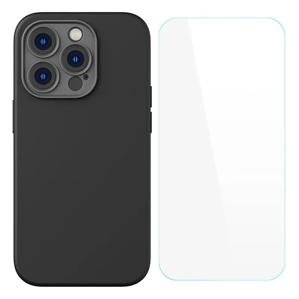 Baseus Liquid Silica iPhone 14 Pro Silikon Kılıf + Tempered Ekran Koruyucu Set 2 Baseus Liquid Silica iPhone 14 Pro Silikon Kılıf + Tempered Ekran Koruyucu Set - Görsel 2