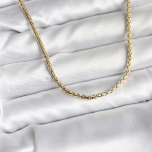 14K Gold Renk Kaplama Zincir Model CM Kadın Kolye 5886