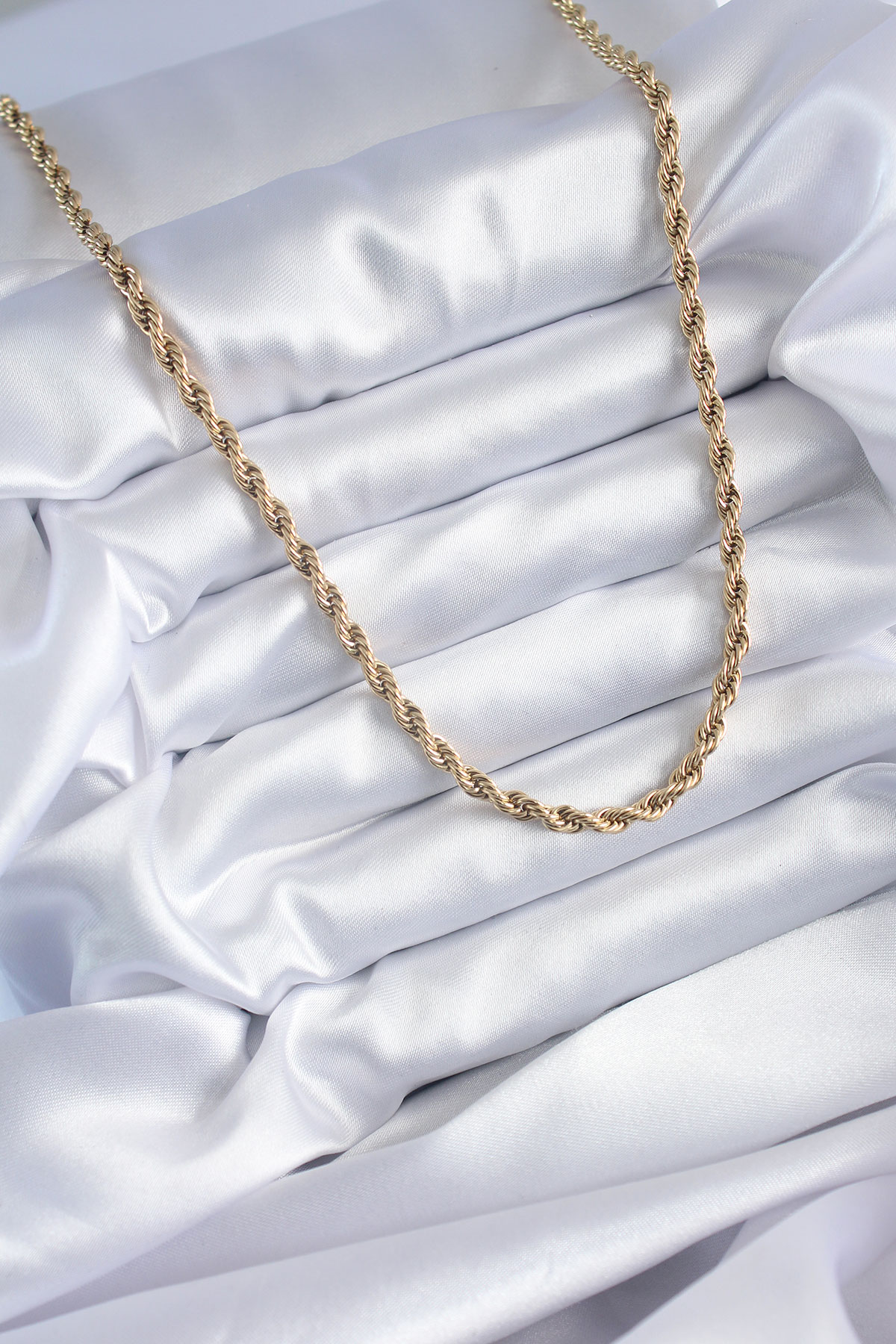 316L Çelik Gold Renk 60 cm Burgu Model Kadın Kolye 5886 2 316L Çelik Gold Renk 60 cm Burgu Model Kadın Kolye 5886 - Görsel 2