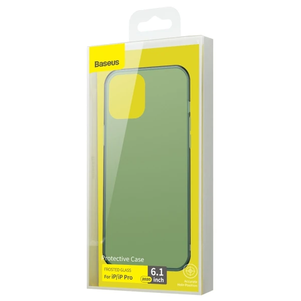 Baseus Frosted Glass iPhone 12 -12 Pro 6.1inch Shockproof Koruyucu Kılıf 4 Baseus Frosted Glass iPhone 12 -12 Pro 6.1inch Shockproof Koruyucu Kılıf - Görsel 4