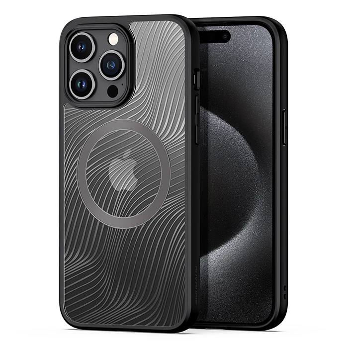 Dux Ducis iPhone 15 Pro Max Aimo Series MagSafe Premium Buzlu Sert PC-TPU Kılıf 1 Dux Ducis iPhone 15 Pro Max Aimo Series MagSafe Premium Buzlu Sert PC-TPU Kılıf