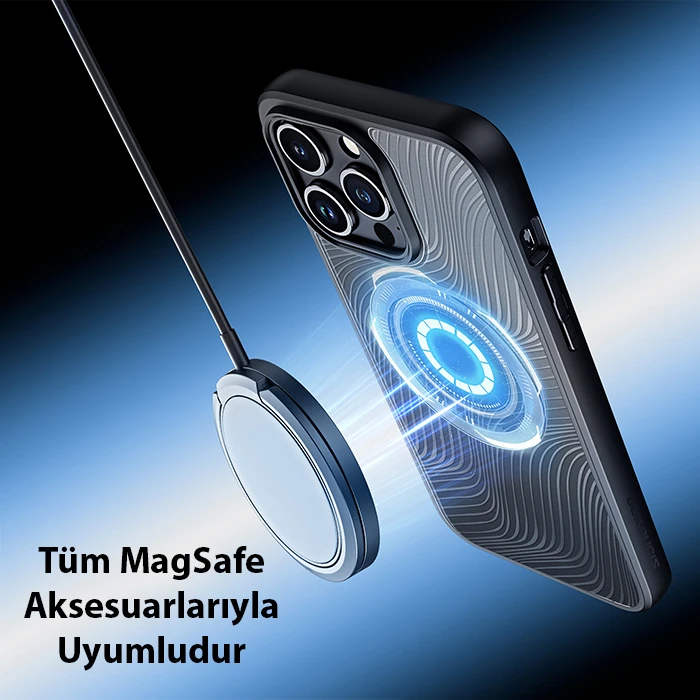 Dux Ducis iPhone 15 Pro Max Aimo Series MagSafe Premium Buzlu Sert PC-TPU Kılıf 3 Dux Ducis iPhone 15 Pro Max Aimo Series MagSafe Premium Buzlu Sert PC-TPU Kılıf - Görsel 3