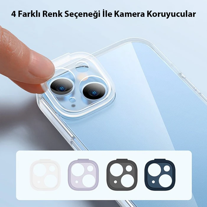 Baseus Illusion Series iPhone 14 Plus 6.7 Silikon Kılıf + Tempered Ekran Koruyucu + 4x Kamera Koruyu 3 Baseus Illusion Series iPhone 14 Plus 6.7 Silikon Kılıf + Tempered Ekran Koruyucu + 4x Kamera Koruyu - Görsel 3