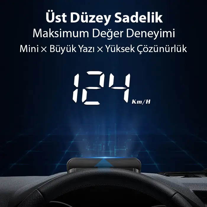ALLY M3 HUD OBD2 Head-Up Display Dijital Hız Göstergesi E-OBD ve GPS Destekli OBD Arayüzlü - Alarmlı Ön Cam Ekran Projektör-(5775) 2 ALLY M3 HUD OBD2 Head-Up Display Dijital Hız Göstergesi E-OBD ve GPS Destekli OBD Arayüzlü - Alarmlı Ön Cam Ekran Projektör-(5775) - Görsel 2