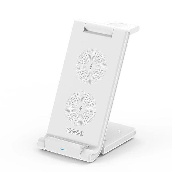 Duzzona 15W Katlanır 3 in 1 Telefon Kulaklık Saat Kablosuz Şarj Standı 1 Duzzona 15W Katlanır 3 in 1 Telefon Kulaklık Saat Kablosuz Şarj Standı