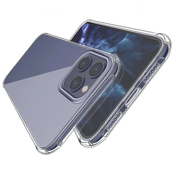 İPhone 12 Pro Max 6.7 Anti-Drop Silikon Kılıf Shockproof Şeffaf kılıf 3 İPhone 12 Pro Max 6.7 Anti-Drop Silikon Kılıf Shockproof Şeffaf kılıf - Görsel 3
