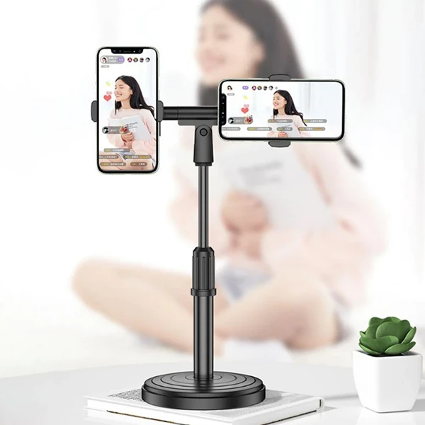 ALLY Masaüstü Youtube Tiktok Canlı Yayın Çift Telefon Tutucu Stand-(5775) 4 ALLY Masaüstü Youtube Tiktok Canlı Yayın Çift Telefon Tutucu Stand-(5775) - Görsel 4