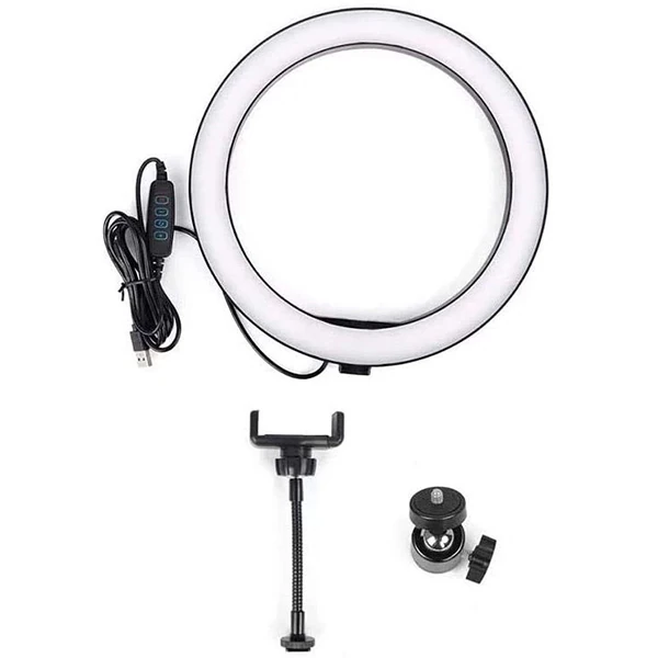 ALLY 10 İnch Halka Led Tripod(1.30M)Youtuber Video Selfie Stüdyo Makyaj Işığı 4 ALLY 10 İnch Halka Led Tripod(1.30M)Youtuber Video Selfie Stüdyo Makyaj Işığı - Görsel 4
