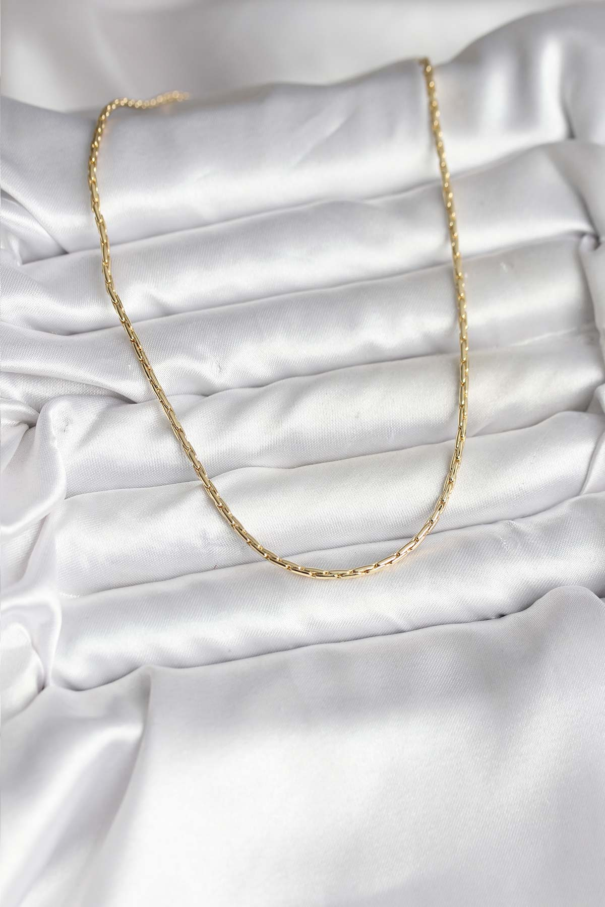 14K Gold Renk Kaplama İnce Zincir Model CM Kadın Kolye 5886 2 14K Gold Renk Kaplama İnce Zincir Model CM Kadın Kolye 5886 - Görsel 2