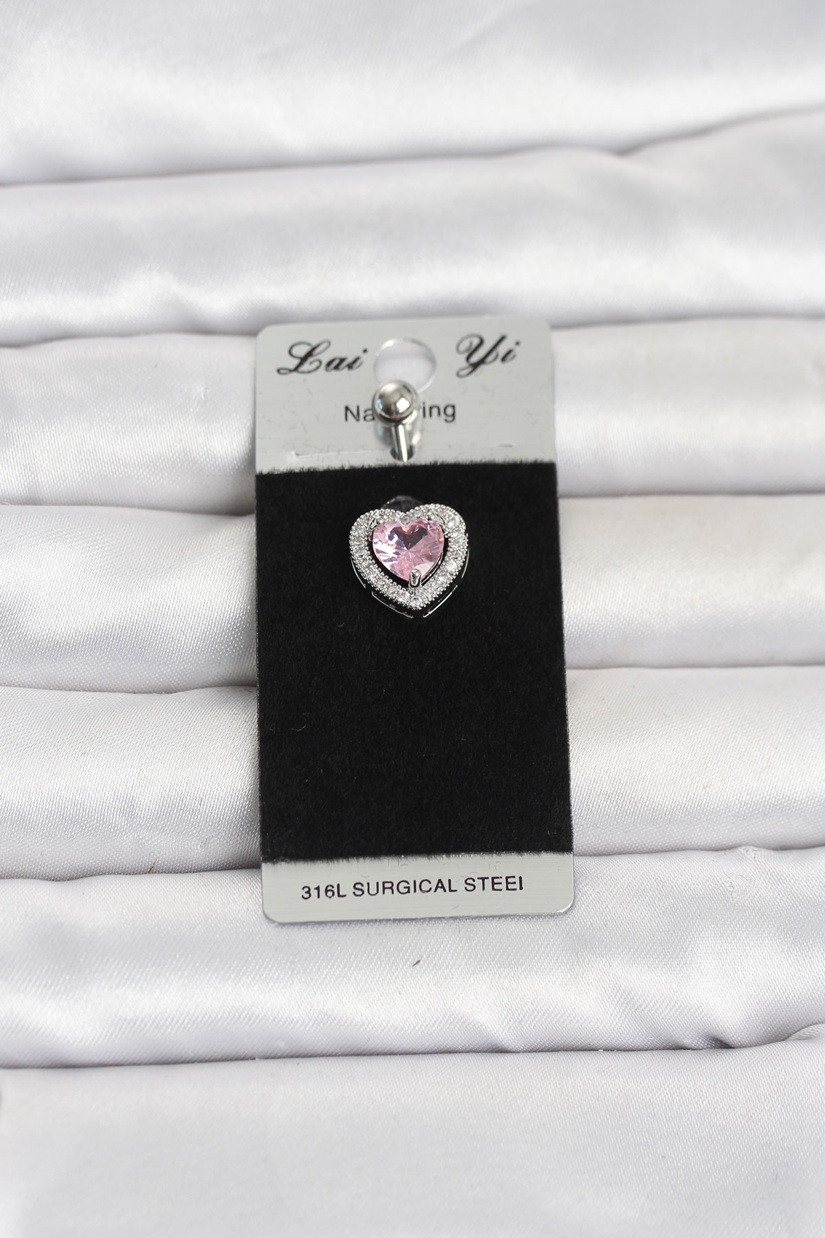316L Cerrahi Çelik Pembe Kalp Model Göbek Piercing 5886 1 316L Cerrahi Çelik Pembe Kalp Model Göbek Piercing 5886
