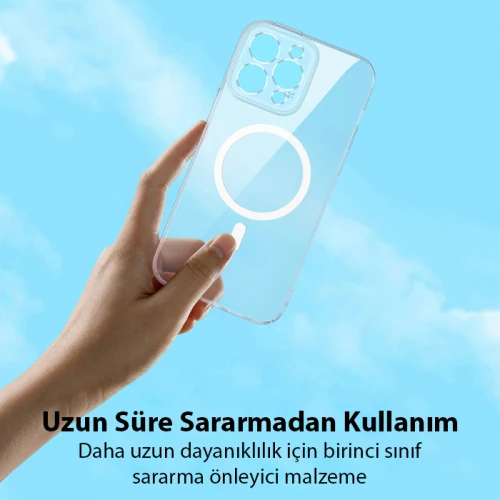Baseus iPhone 15 Pro Max Crystal Serisi Manyetik Magsafe Silikon Kılıf + Tempered Ekran Koruyucu Set 2 Baseus iPhone 15 Pro Max Crystal Serisi Manyetik Magsafe Silikon Kılıf + Tempered Ekran Koruyucu Set - Görsel 2